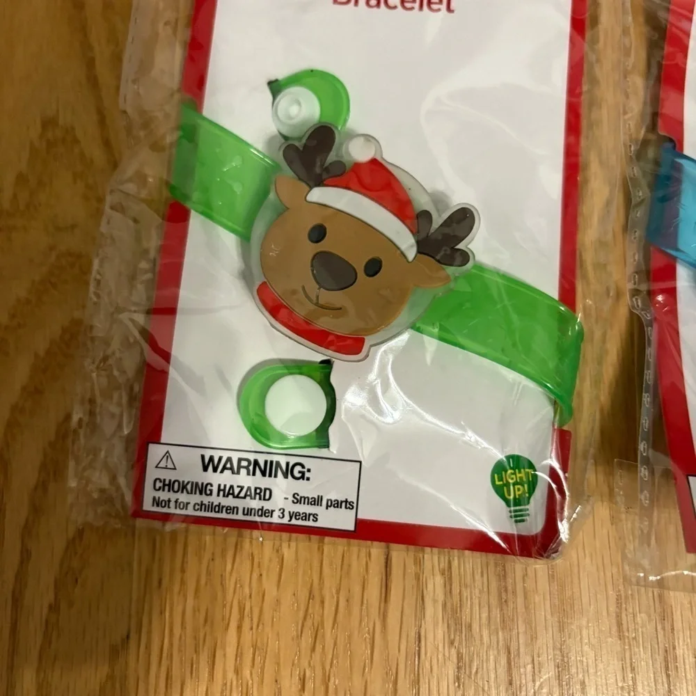 Festive Light-Up Bracelets - Reindeer and Snowman Kids Bundle Christmas NEW
